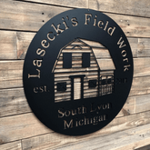 Custom Metal Barn Sign, Cut Metal Sign, Metal Wall Art, Metal House Sign Laser Cut Metal Signs Custom Gift Ideas